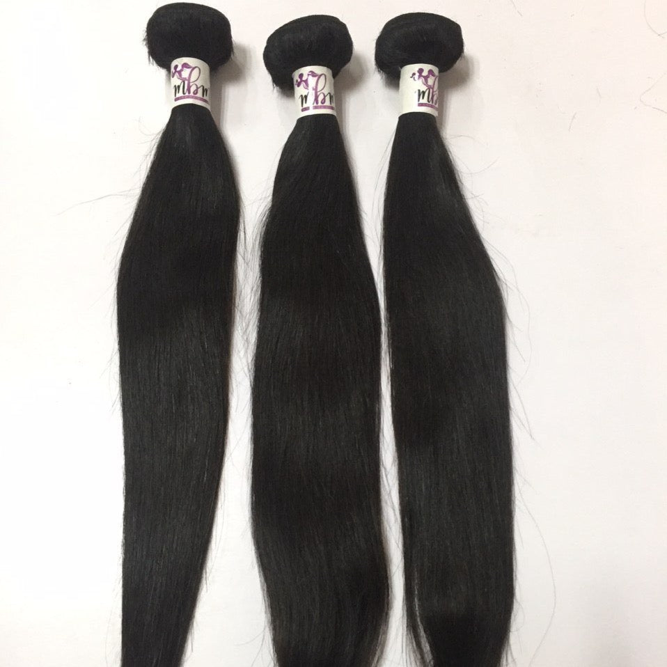 Silky Straight Hair Extension Bundle Example